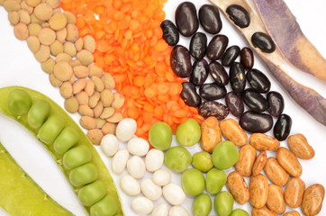 Чечевица, горох, фасоль 