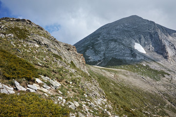 Fototapeta na wymiar amazing view towards Vihren Peak, Pirin Mountain, Bulgaria