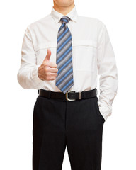 Businessman in white shirt and tie