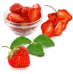  strawberries closeup