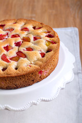 Plum sponge cake