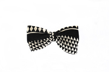 A black and white bowtie.