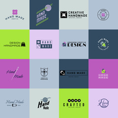 Fototapeta premium Handmade badges logos and labels for any use