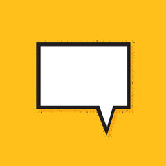 Comics bubbles with halftone shadows. Vector