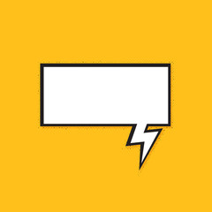 Comics bubbles with halftone shadows. Vector