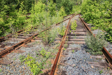 old thrown railroad
