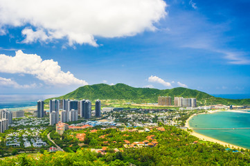 Overview of Sanya city, Hainan Province, China