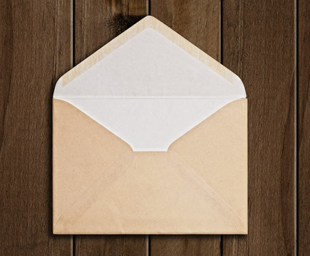 Brown Envelope, clipping path.