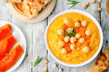 pumpkin rosemary hummus