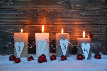 Adventskerzen - vierter Advent