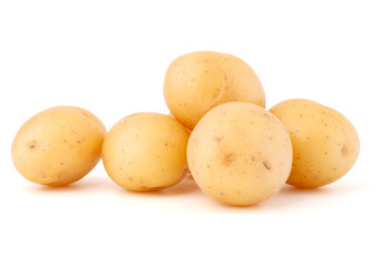 new potato tuber isolated on white background cutout