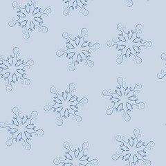 Snowflakes - seamless pattern