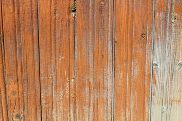 Old wooden wall covered with paint