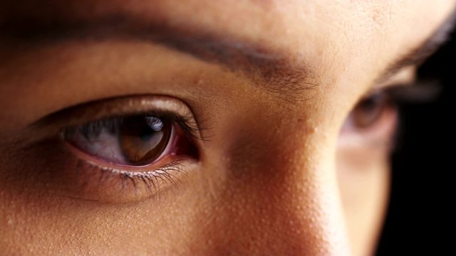 Mexican woman looking away