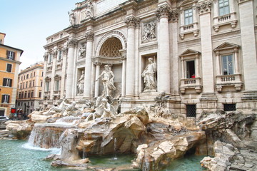 Naklejka na ściany i meble Fontana di Trevi in Rome, Italy