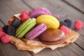 Macaron, dessert, french.