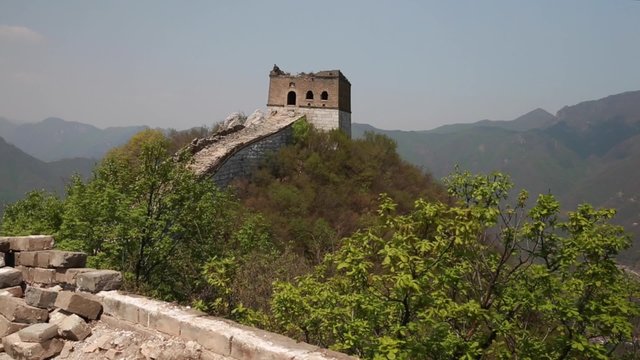 a tower on jiankou section great wall of china near beijing