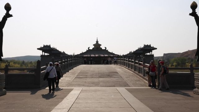the musuem of the buddhist yungang grottoes in datong china