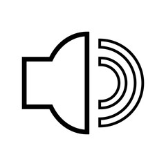 Audio speaker icon.