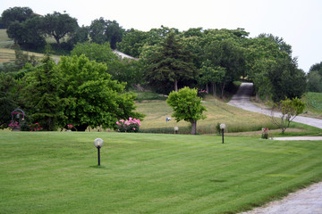 Naklejka premium DA OSTRA A SENIGALLIA LE VERDI COLLINE MARCHIGIANE