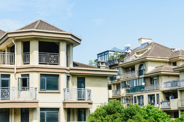 Fototapeta premium apartment building in suburban area