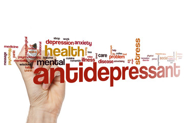 Antidepressant word cloud