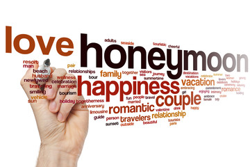 Honeymoon word cloud