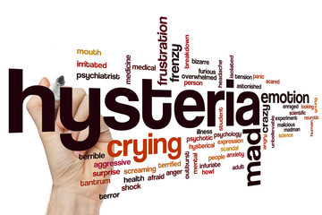 Hysteria word cloud