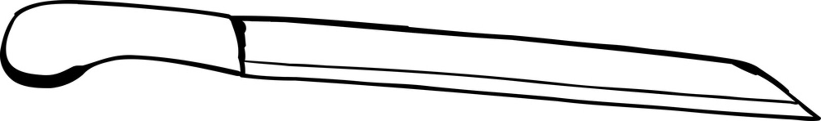 Outlined Bread Knife