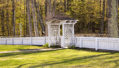 Beautiful fence of Mission point lighthouse © shrirampatki