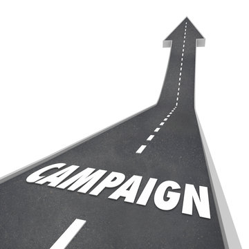Campaign Word Road Advertising Marketing Election Win Success