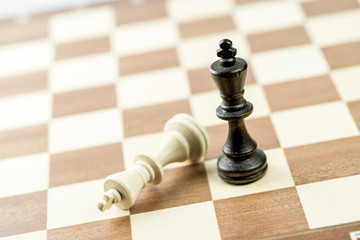 Chess figure, business concept strategy, leadership, team and su