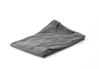 shirt. folded t-shirt on white background