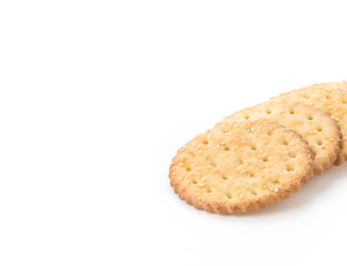 marie sesame biscuit on white background