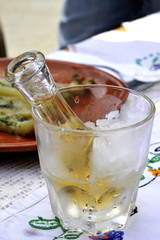 Plum brandy or schnapps 