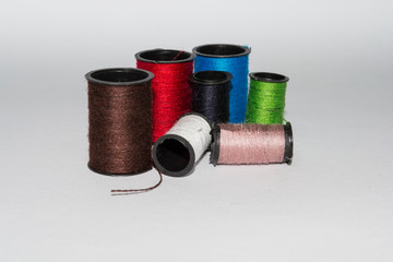 rolls of sew thread
