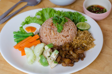 Fried rice with shrimp paste