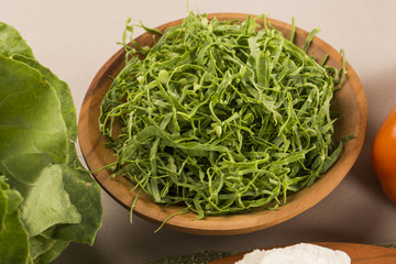 Fresh cabbage closeup