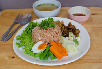 Fried rice with shrimp paste