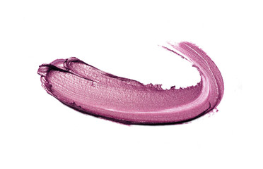 Pink lipstick smears 