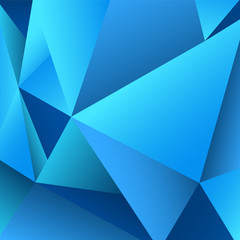 Abstract blue geometric background with space for text, Vector