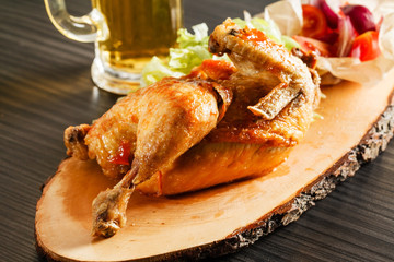 roasted chicken with vegetables