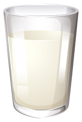 Milk in glass