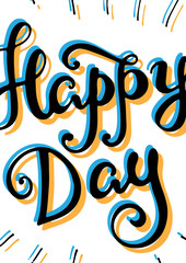 Obraz premium Hand drawn vintage poster 