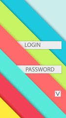 Background for access and login. Modern material design