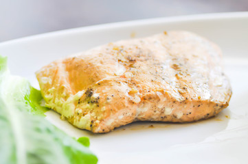 salmon steak