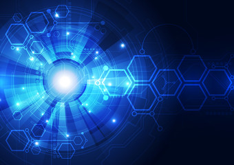 abstract vector digital technology background design