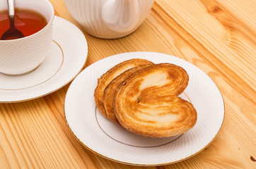 Cup of tea with cookies