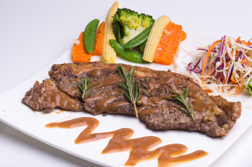 Steak and Sausages