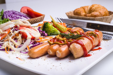 Steak and Sausages